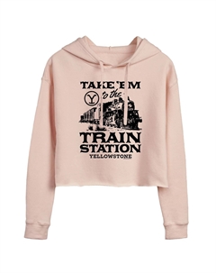 Худи с графическим рисунком Yellowstone Train Station, розовый Licensed character