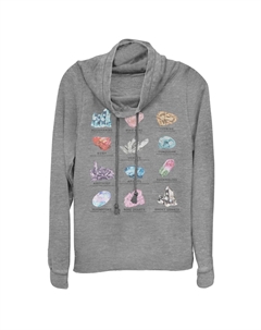 Пуловер с воротником-хомутом Crystal Chart для юниоров Unbranded