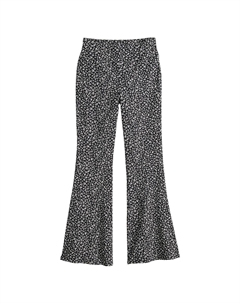 Расклешенные леггинсы с высокой посадкой для девочек 7–20 лет, цвет Black Tiny Floral So