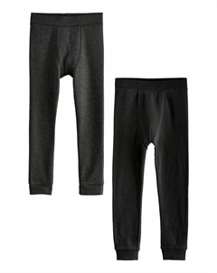 Брюки THERMAL 2 PACK, Leggings, черный Next