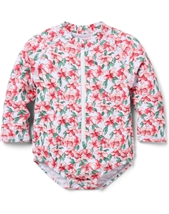 Купальник Baby Girls Floral Rashguard Swim, цвет Multicolor Janie and jack