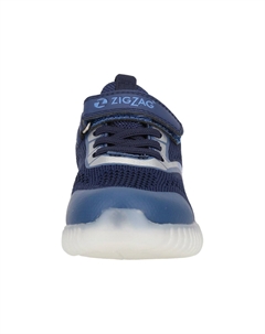 Кроссовки на шнуровке, синий Zigzag