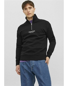 Толстовка с капюшоном JORVESTERBRO QUARTER ZIP, черный Jack & jones