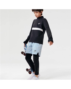 Детские трикотажные спортивные штаны, черный Asics