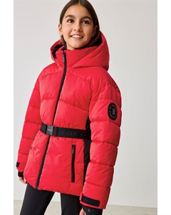 Водонепроницаемое стеганое пальто с поясом, красный Baker by ted baker