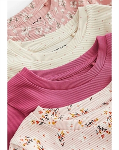 Рубашка с длинным рукавом 4 PACK, розовый Next