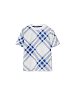 Футболка детская, белый / синий Burberry