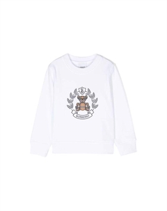 Толстовка детская с рисунком и логотипом, белый Burberry