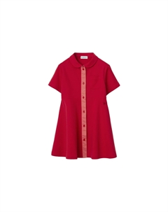 Платье детское на пуговицах, красный Burberry