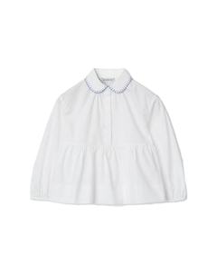 Блузка детская, белый / синий Burberry