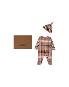 Комбинезон детский с шапкой, бежевый Burberry