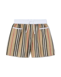 Шорты детские, хаки / белый Burberry