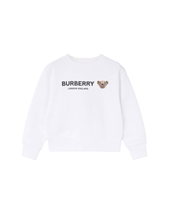 Толстовка детская с логотипом, белый Burberry