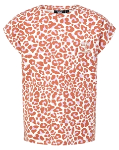 Футболка S/S Hmljumpy Aop S/S, цвет COPPER BROWN Hummel