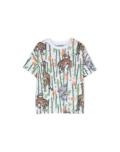 Детская футболка с принтом животных, мультиколор Kenzo
