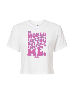 Укороченная футболка The Movie Inspire Me для юниоров, белый Barbie