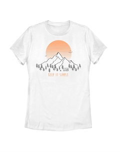 Детская футболка с рисунком «Keep It Simple» Snowy Mountain Sunset Unbranded