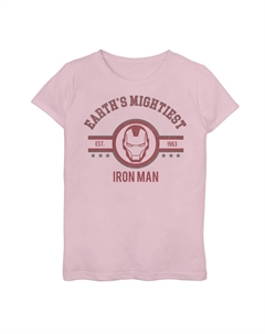 Футболка с логотипом Avengers Earth's Mightiest Iron Man для девочек 7–16 лет Marvel