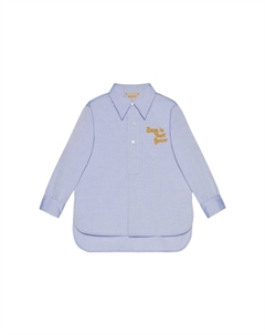 Детская рубашка, светло-голубой Gucci