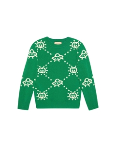 Детский свитер, зеленый Gucci