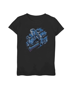 Футболка в тон синего цвета с изображением Marvel Avengers Endgame для девочек 7–16 лет Licensed character