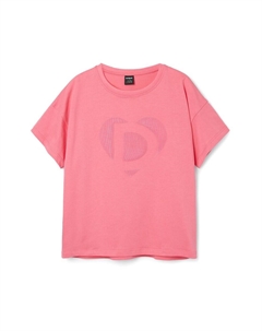 Футболка с надписью, розовый Desigual