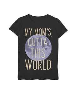 Футболка с рисунком ко Дню матери для девочек 7–16 лет «Out Of This World Mom Moon» Unbranded