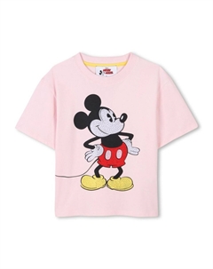 Футболка с графичным принтом из коллаборации с Mickey Mouse, розовый Marc jacobs kids
