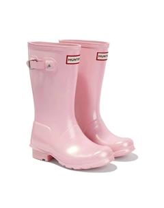 Резиновые сапоги с логотипом Kids, розовый Hunter