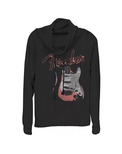Пуловер с капюшоном и воротником-хомутом Fender для юниоров в стиле ретро со светящимся эффектом Licensed character