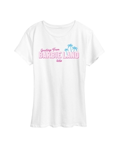Футболка с рисунком The Movie Greetings From Land для детей Juniors, белый Barbie
