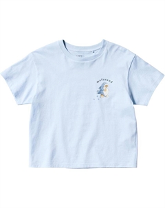 Детская футболка с принтом UT mofusand, небесно-голубой Uniqlo