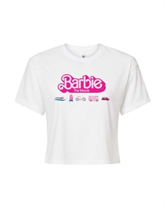 Укороченная футболка The Movie Vehicles для юниоров, белый Barbie