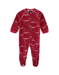 Комбинезон Infant Cardinal Arizona Cardinals с окантовкой реглан и молнией во всю длину Outerstuff