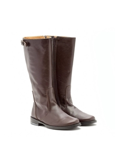 Кожаные сапоги до колен, коричневый Pèpè