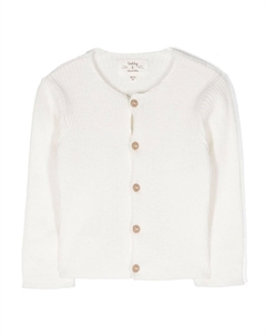 Кардиган в рубчик, белый Teddy & minou