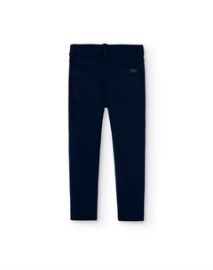 Простые девичьи леггинсы с задними карманами, темно-синий Boboli