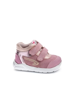 Кожаные сапоги для мальчика на застежке-липучке, розовый Pablosky