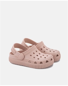 Сабо для девочек со съемной удобной стелькой и ремешком на пятке, розовый Igor