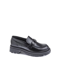 Кожаные мокасины Paola для девочек, черный Pablosky