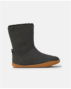 Кожаные ботильоны для девочек Peu Cami, серый Camper