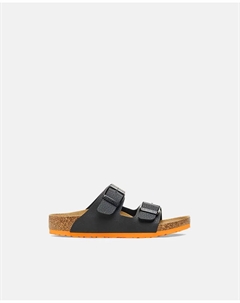 Детские открытые сандалии Arizona из искусственной кожи, черный Birkenstock