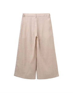 Брюки-кюлоты для девочки с разрезами телесного цвета, цвет Nude Dadati