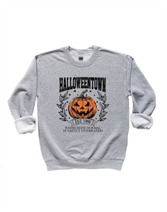 Хэллоуинтаун Эст. Толстовка с графическим принтом 1998 года, цвет Heather Grey The juniper shop