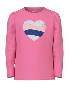 Блуза NMFNIPASTAR LS TOP, розовый Name it