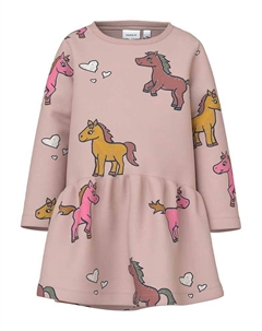 Платье NMFNEL SWEAT DRESS BRU, розовый Name it