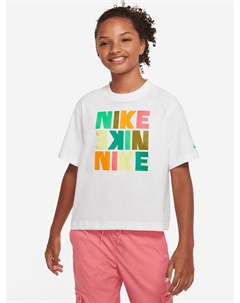 Футболка G NSW BOXY PRINT, белый Nike