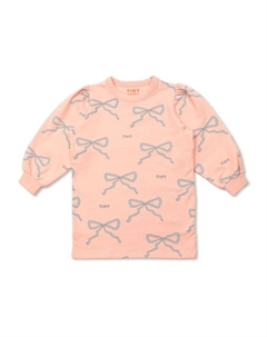 Платье с кружевным принтом, розовый Tinycottons