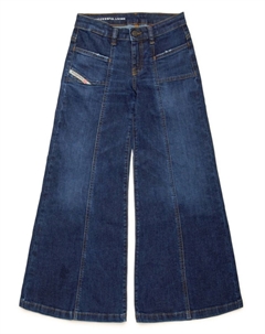 Kids расклешенные джинсы D-Akii, синий Diesel