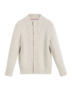 Kids кардиган в рубчик, серый Brunello cucinelli